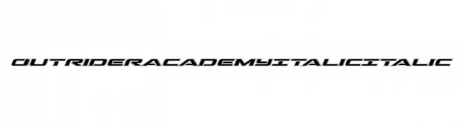 Outrider Academy Italic Italic  Fuentes Gratis Descargar