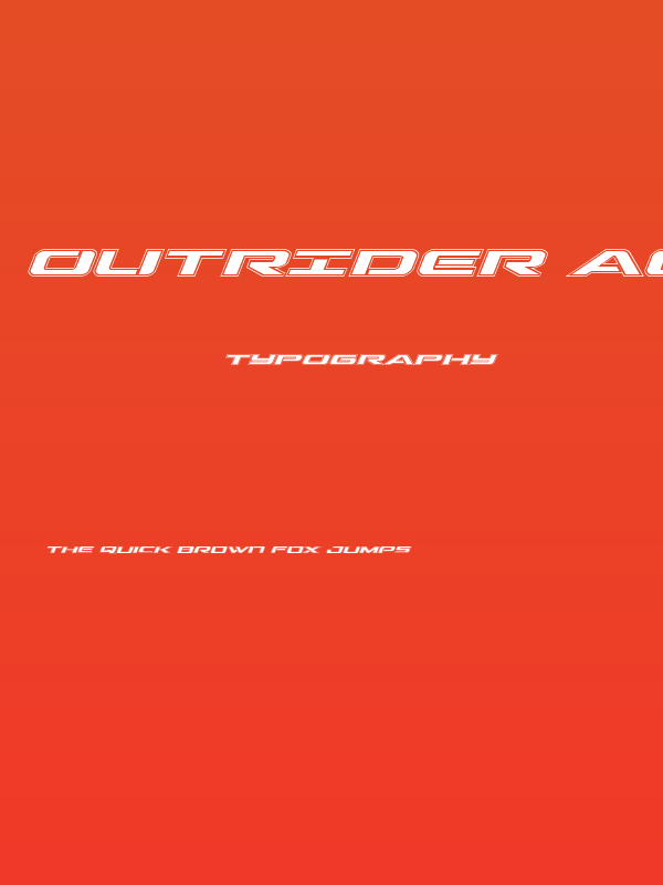 Outrider Academy Italic Italic Poster