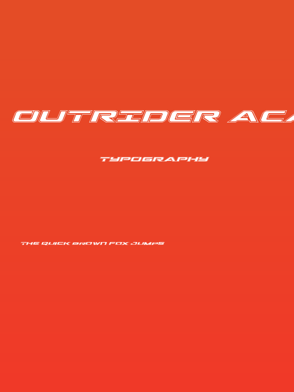Outrider Academy Italic Poster