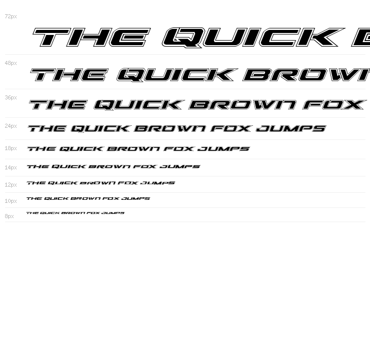 Outrider Academy Italic Waterfall