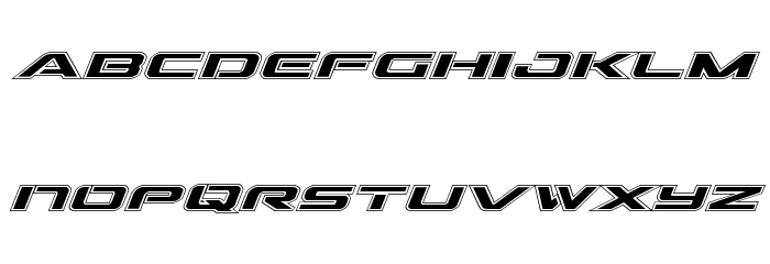 Outrider Academy Italic Font LOWERCASE