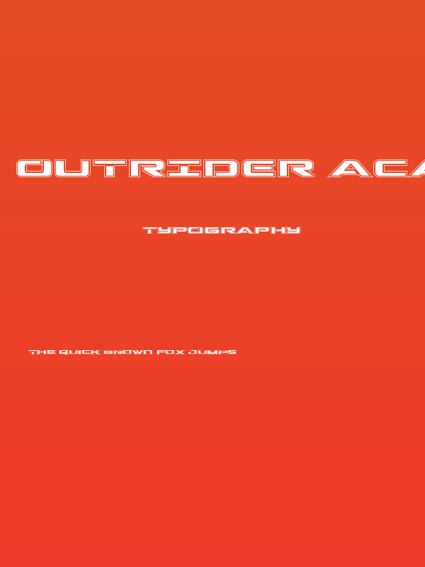 Outrider Academy Regular Poster