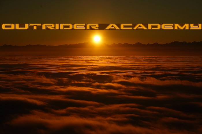 Outrider Academy Font examples