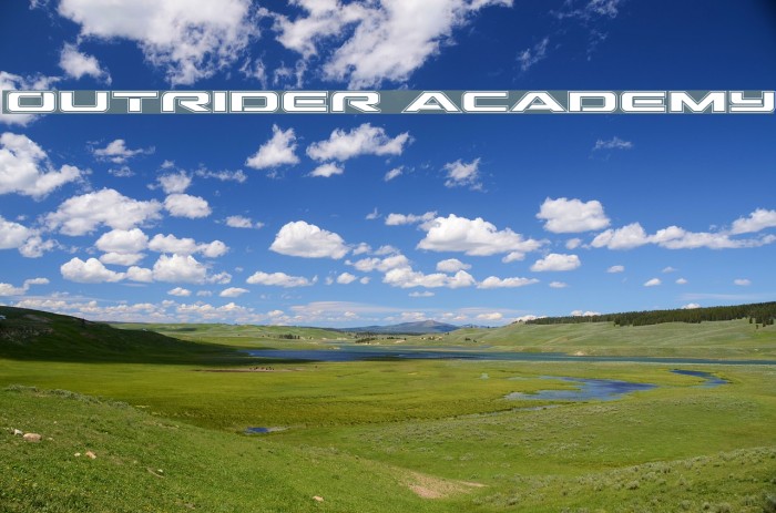 Outrider Academy Font examples