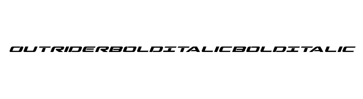 Outrider Bold Italic Bold Italic  font caratteri gratis