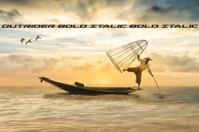 Outrider Bold Italic Bold Italic Example 2