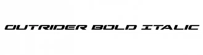 Outrider Bold Italic 