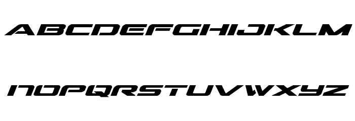 Outrider Bold Italic Font LOWERCASE