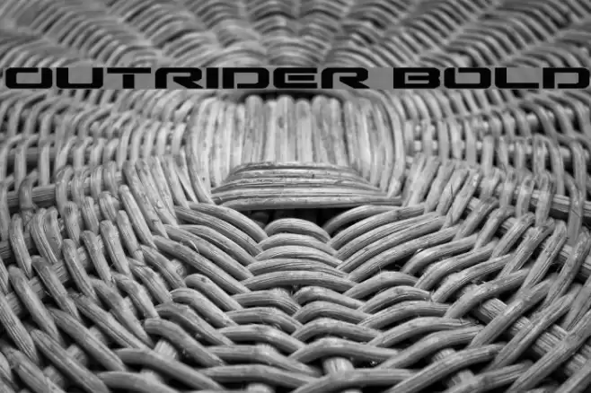 Outrider Bold Font examples