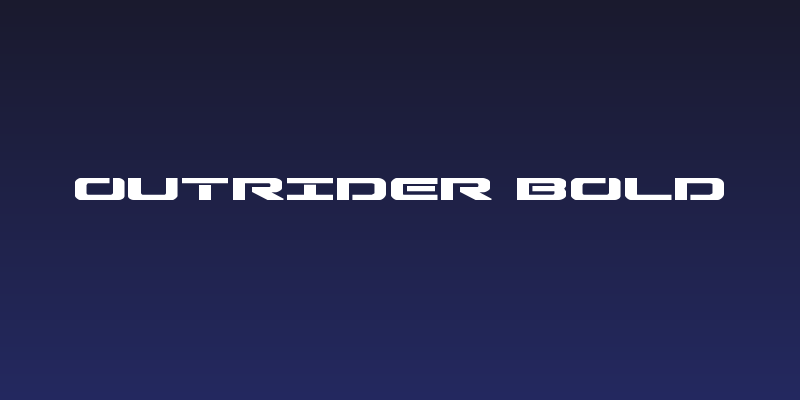 Outrider Bold Social Header
