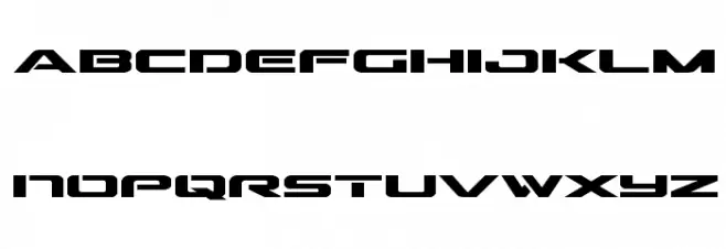 Outrider Bold फ़ॉन्ट लोअरकेस