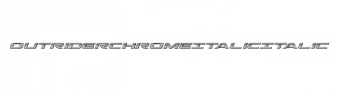 Outrider Chrome Italic Italic  Descarca Fonturi Gratis