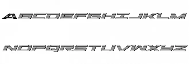 Outrider Chrome Italic Italic Polices MAJUSCULES