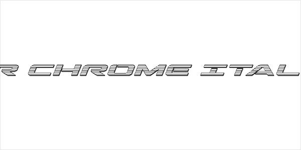 Outrider Chrome Italic Italic Logo