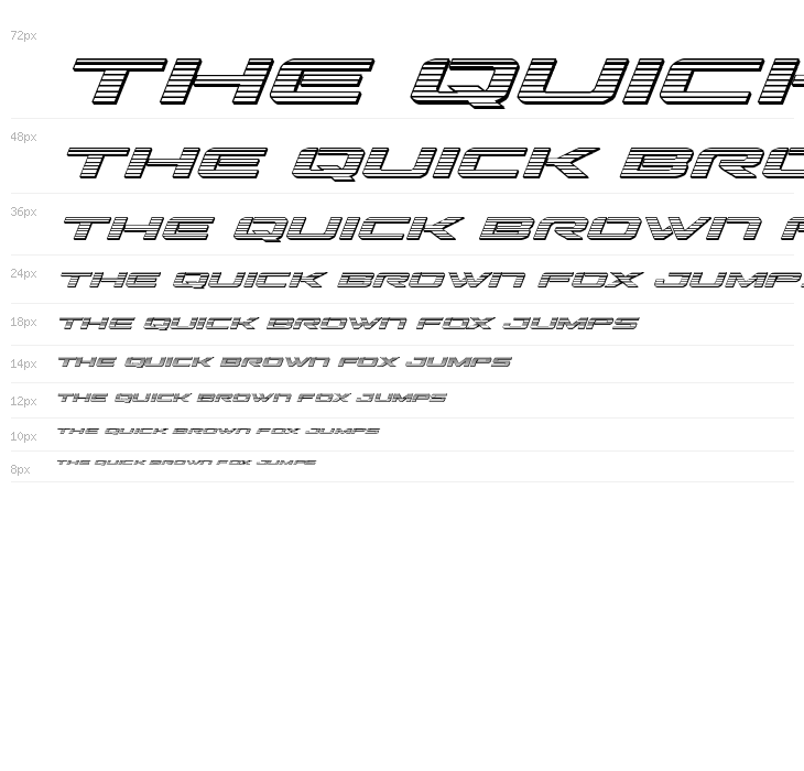 Outrider Chrome Italic Italic Waterfall