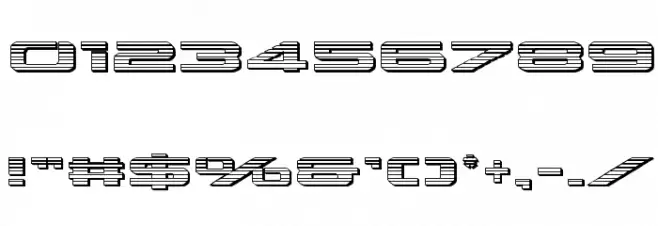 Outrider Chrome Font OTHER CHARS