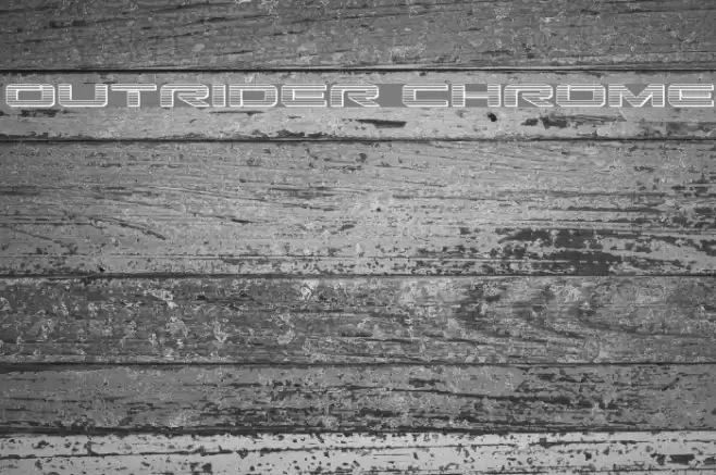 Outrider Chrome Font examples
