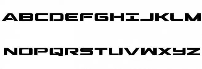 Outrider Condensed Bold Condensed Bold Font UPPERCASE