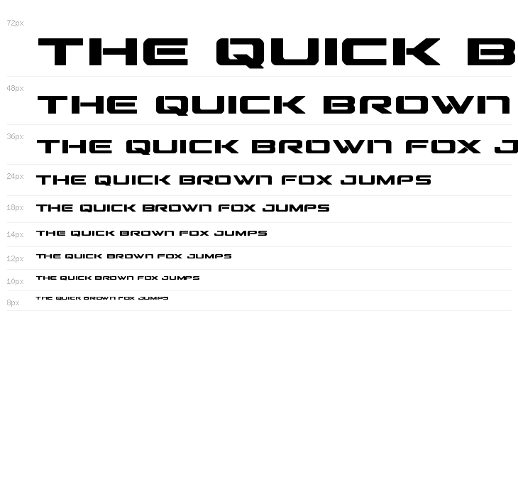 Outrider Condensed Bold Condensed Bold Waterfall