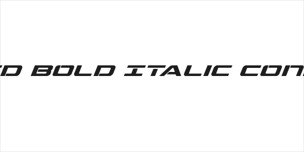 Outrider Condensed Bold Italic Condensed Bold Italic Logo