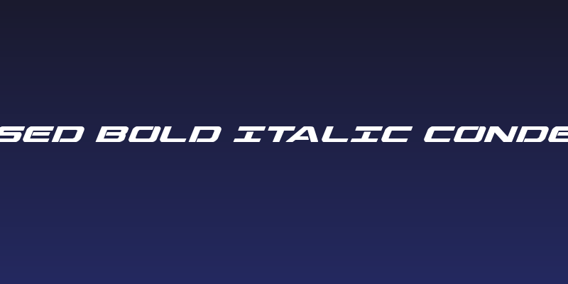 Outrider Condensed Bold Italic Condensed Bold Italic Social Header