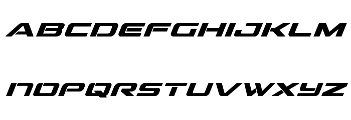 Outrider Condensed Bold Italic Condensed Bold Italic Font LOWERCASE
