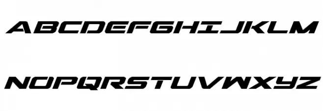 Outrider Condensed Bold Italic Font Litere mari