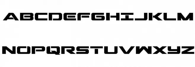 Outrider Condensed Bold フォント 大文字