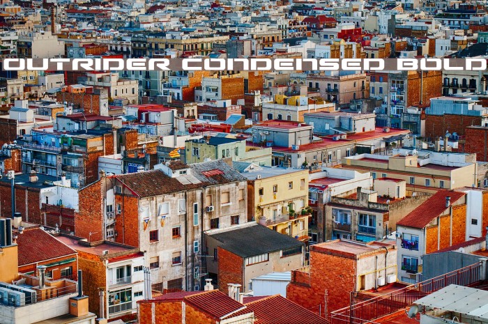 Outrider Condensed Bold Example 3