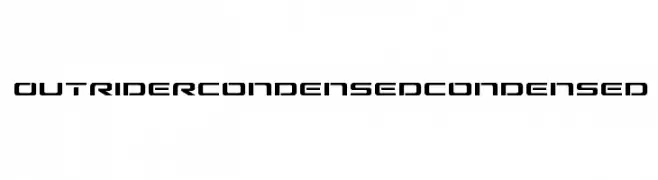 Outrider Condensed Condensed  Fuentes Gratis Descargar