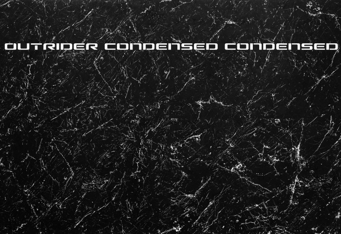 Outrider Condensed Condensed Example 2