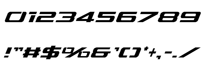 Outrider Condensed Italic Condensed Italic Font OTHER CHARS