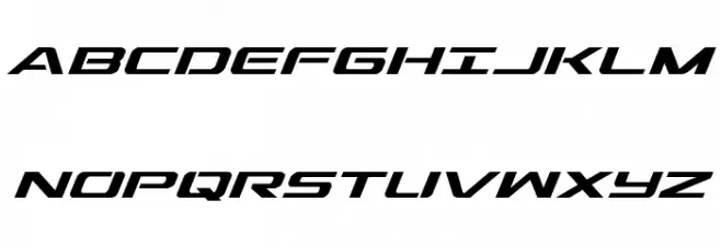 Outrider Condensed Italic Condensed Italic Шрифта ВЕРХНИЙ