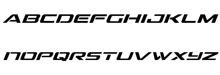 Outrider Condensed Italic Condensed Italic Font LOWERCASE