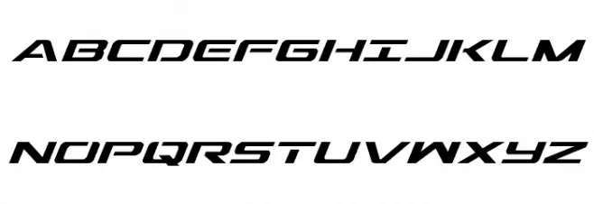 Outrider Condensed Italic Polices MAJUSCULES