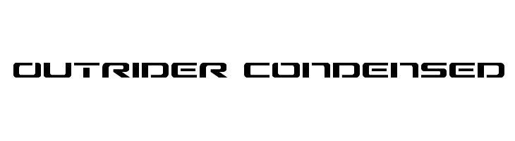 Outrider Condensed  Free Fonts Download