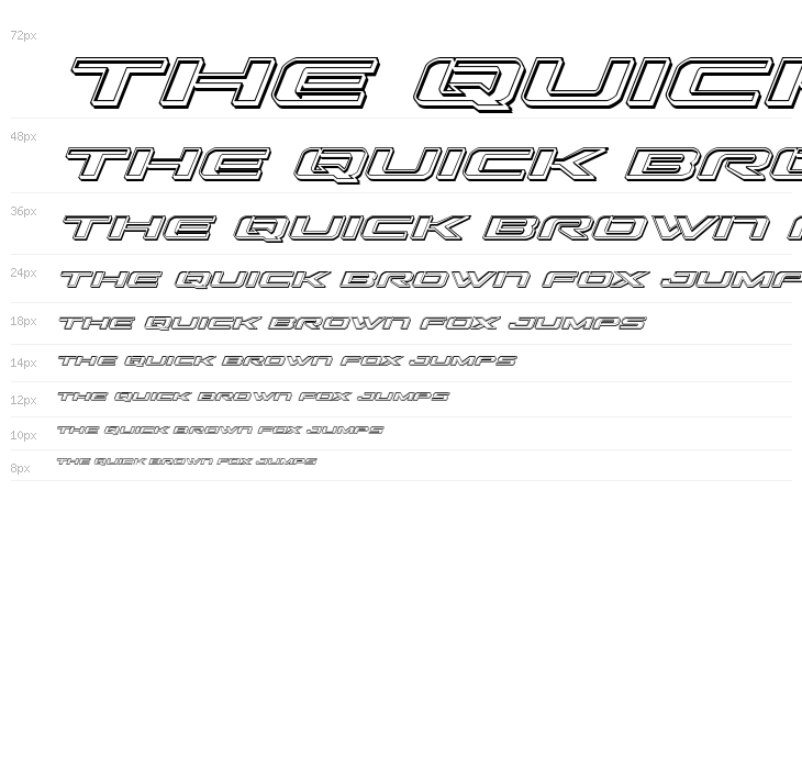 Outrider Engraved Italic Italic Waterfall