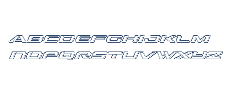 Outrider Engraved Italic Italic Lowercase