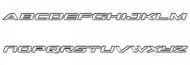 Outrider Engraved Italic Italic 字体 小写