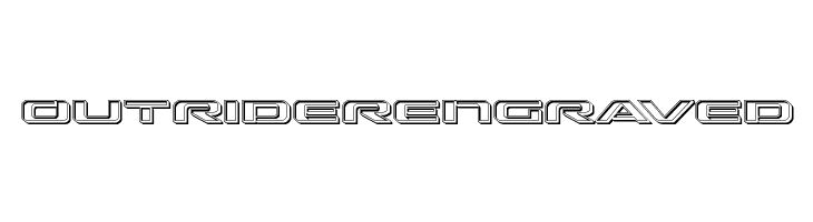 Outrider Engraved  Frei Schriftart Herunterladen