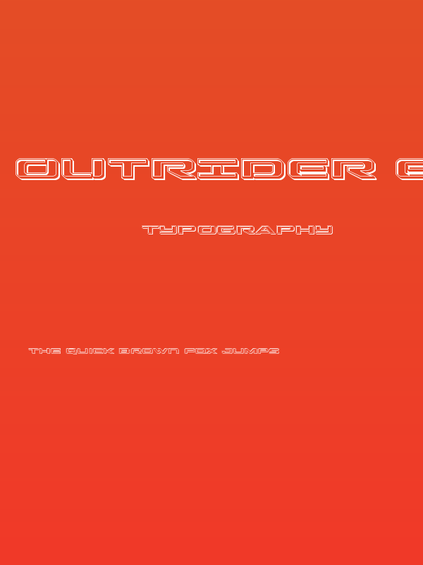 Outrider Engraved Poster