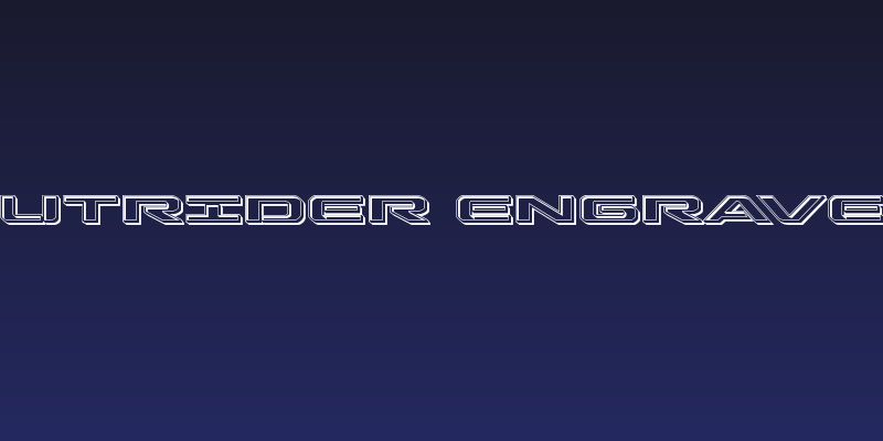 Outrider Engraved Social Header