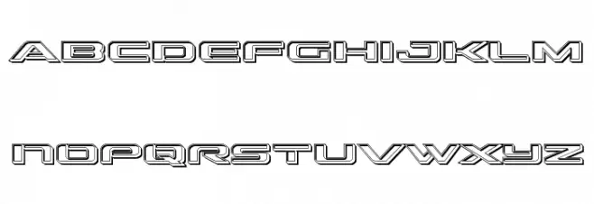 Outrider Engraved フォント 小文字