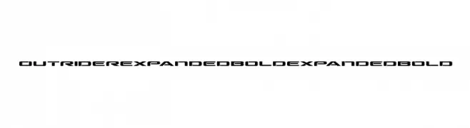 Outrider Expanded Bold Expanded Bold  Fuentes Gratis Descargar
