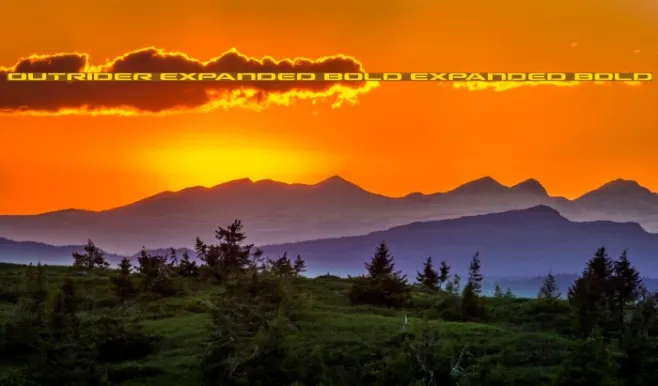 Outrider Expanded Bold Expanded Bold Example 3