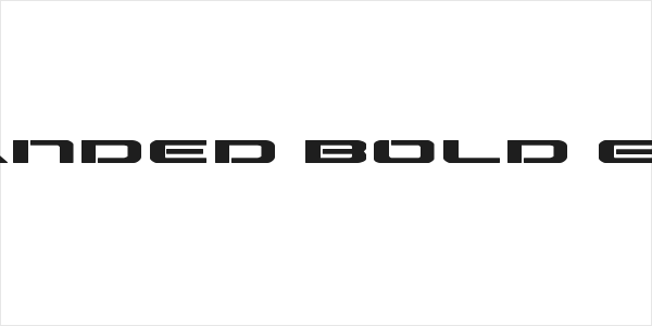 Outrider Expanded Bold Expanded Bold Logo
