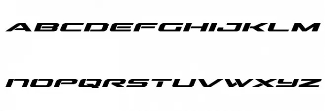 Outrider Expanded Bold Italic Expanded Bold Italic Schriftart Kleinbuchstaben