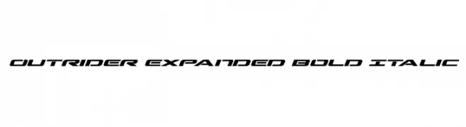 Outrider Expanded Bold Italic  baixar fontes gratis