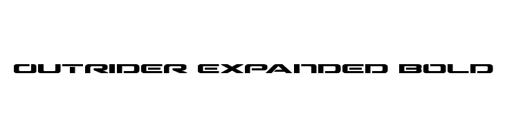 Outrider Expanded Bold फ़ॉन्ट