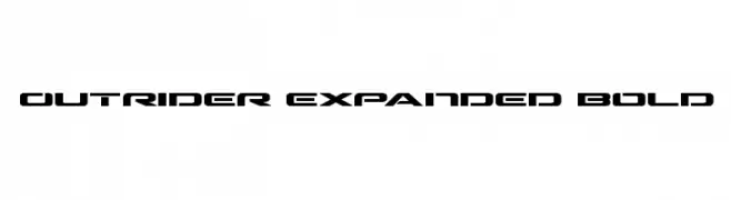 Outrider Expanded Bold  Free Fonts Download